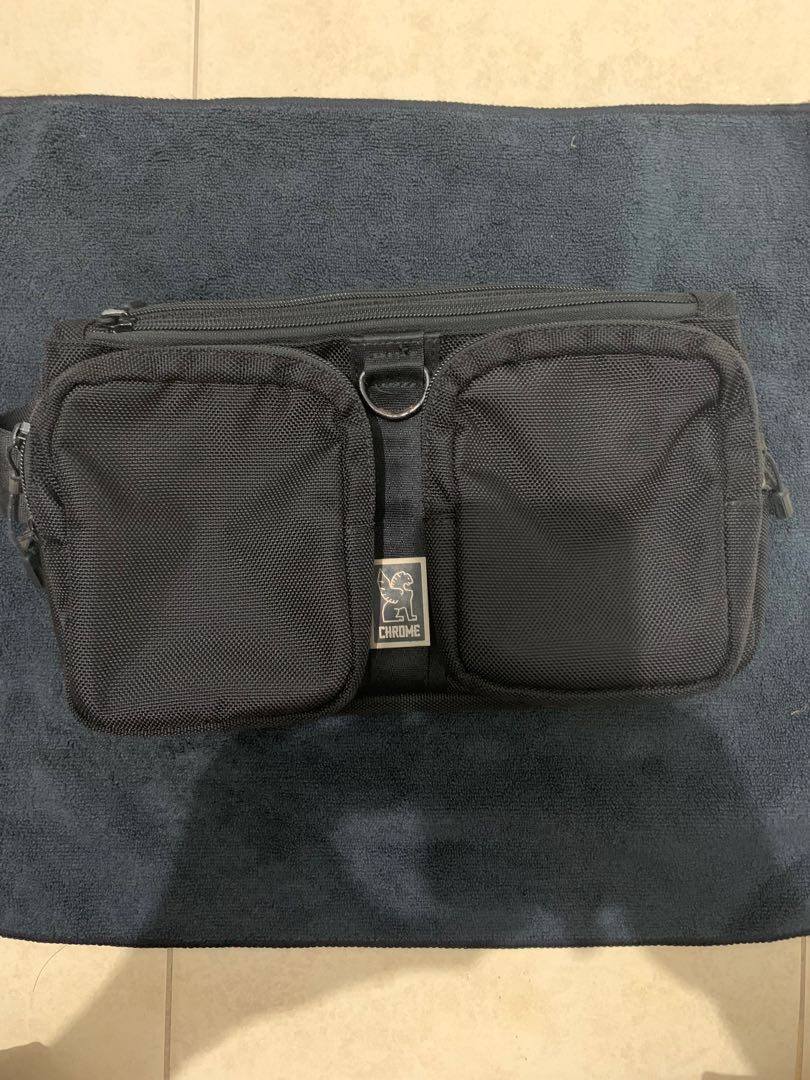 Chrome notch cheap sling bag