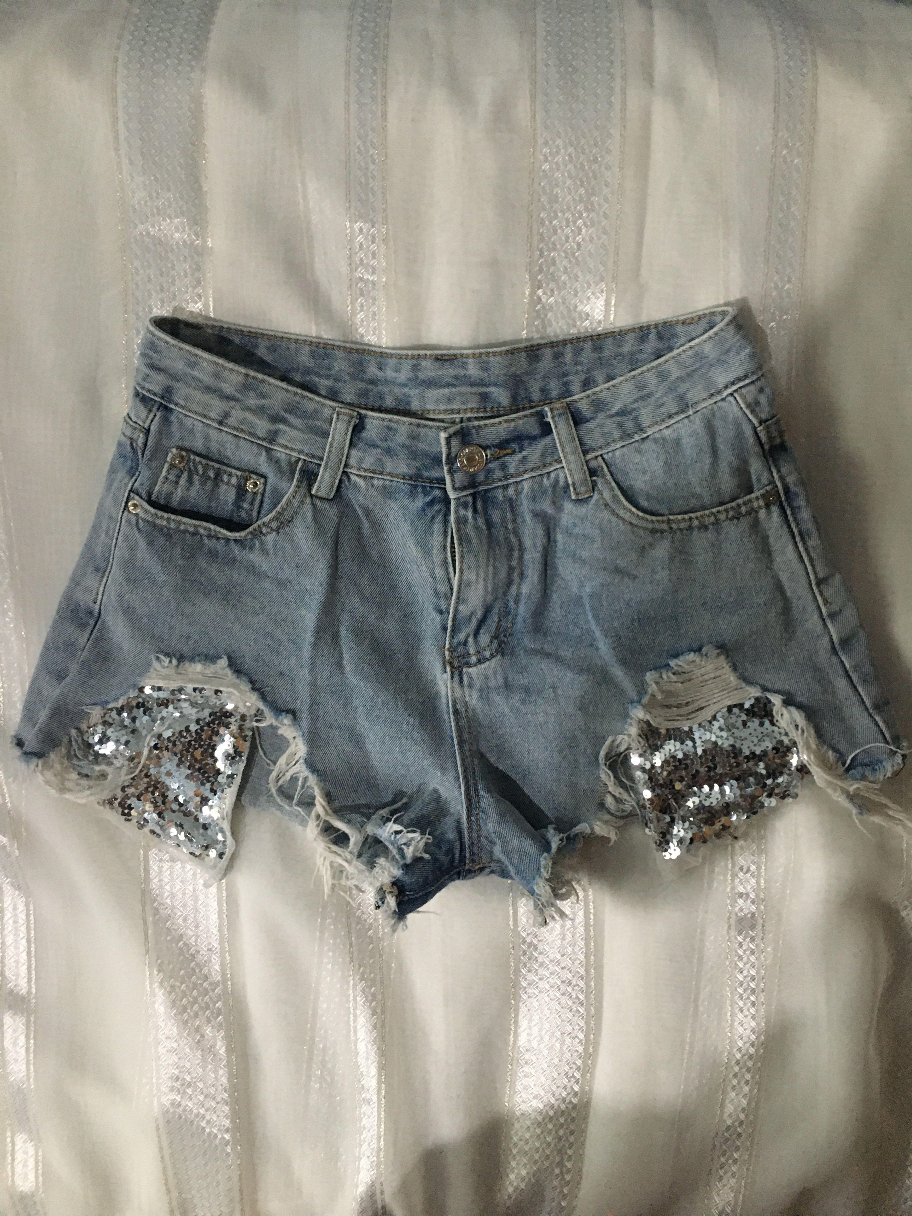 Mermaid jean shorts cheap