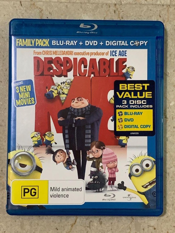Despicable Me Blu Ray Bluray Dvd Music Media Cds Dvds Other Media On Carousell