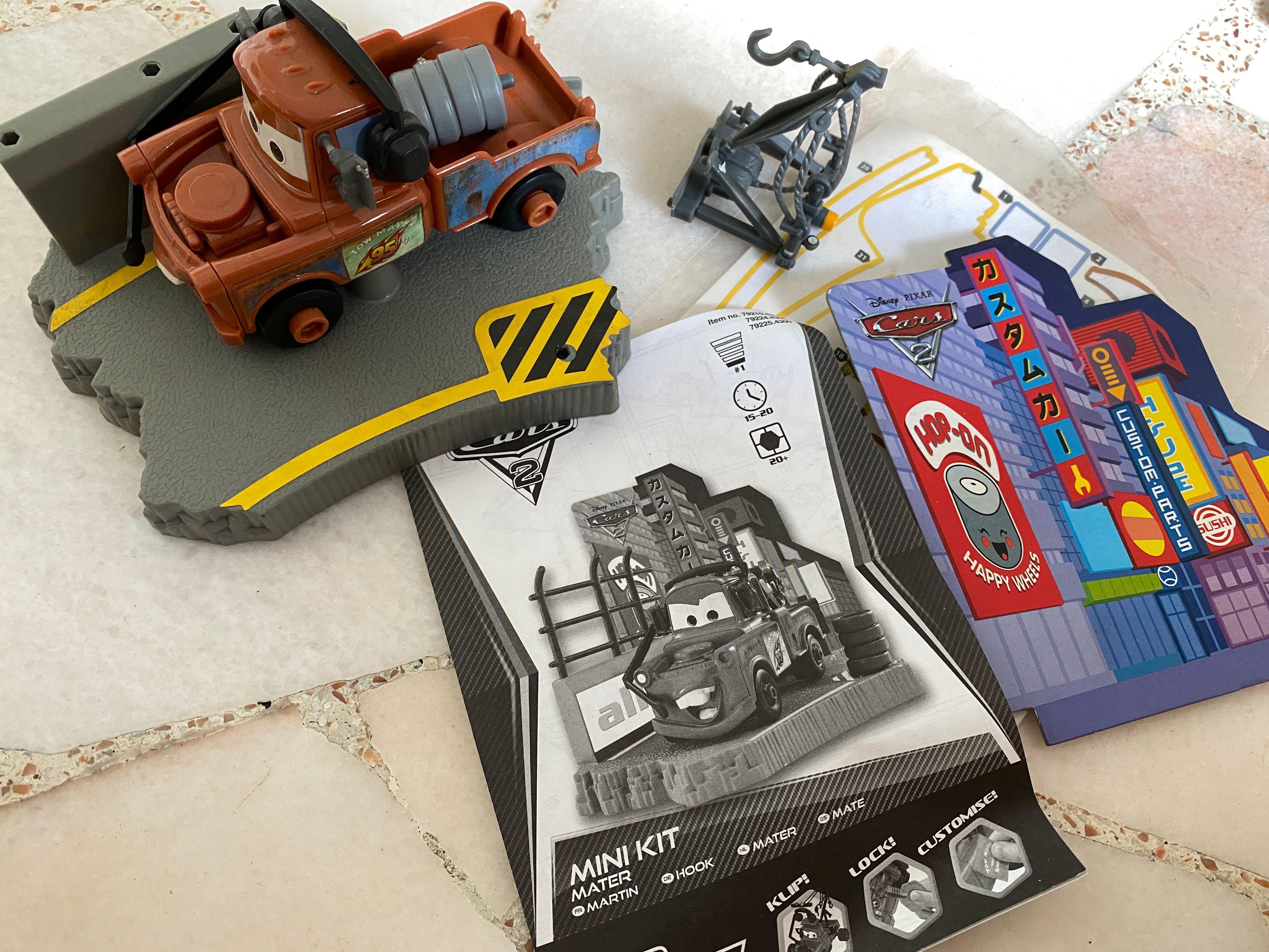 Disney Pixar Cars 2 Mini Kit Klip Kitz Mater, Hobbies & Toys, Toys & Games on Carousell