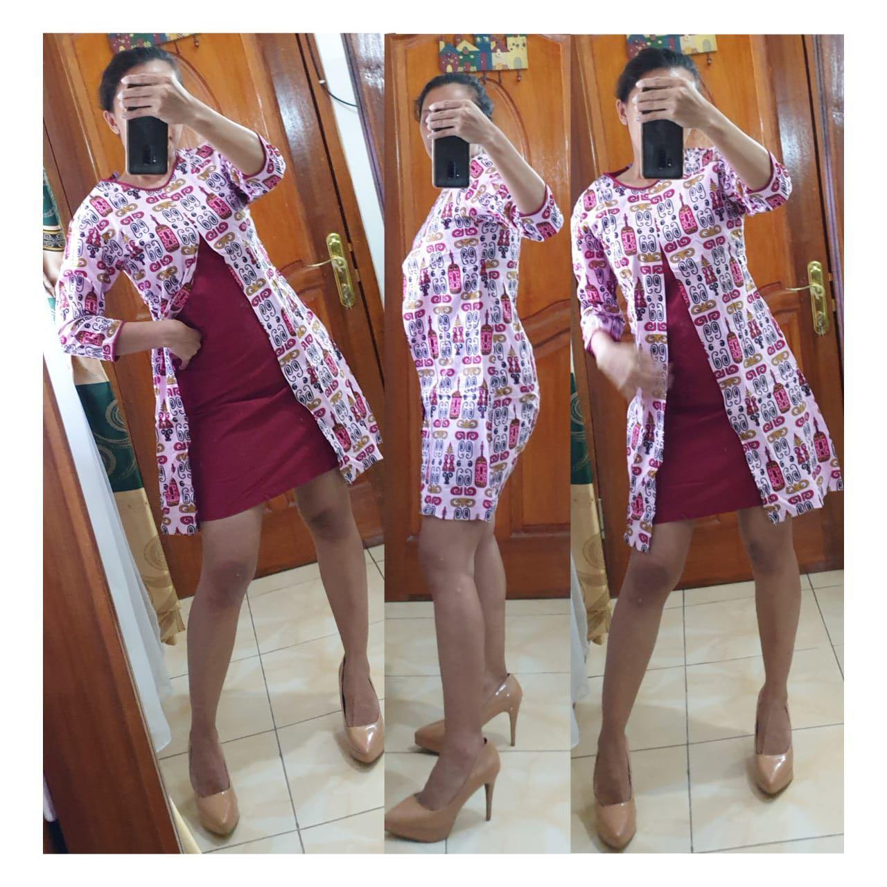 Dress motif sale batik