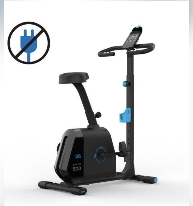 EXERCISE BIKE 500 COMPATIBLE WITH THE DOMYOS E CONNECTED APP SELF POWERED Sports Equipment Exercise Fitness Cardio Fitness Machines on Carousell