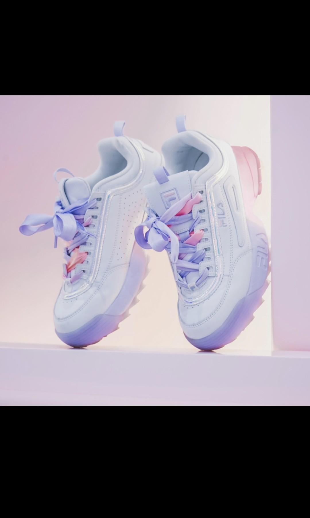 FILA Disruptor II - Korea pink/purple pastel, Women's Fashion, Footwear,  Sneakers on Carousell