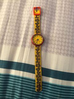 flik flak yellow watch
