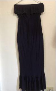 Forever 21 violet tube maxi dress