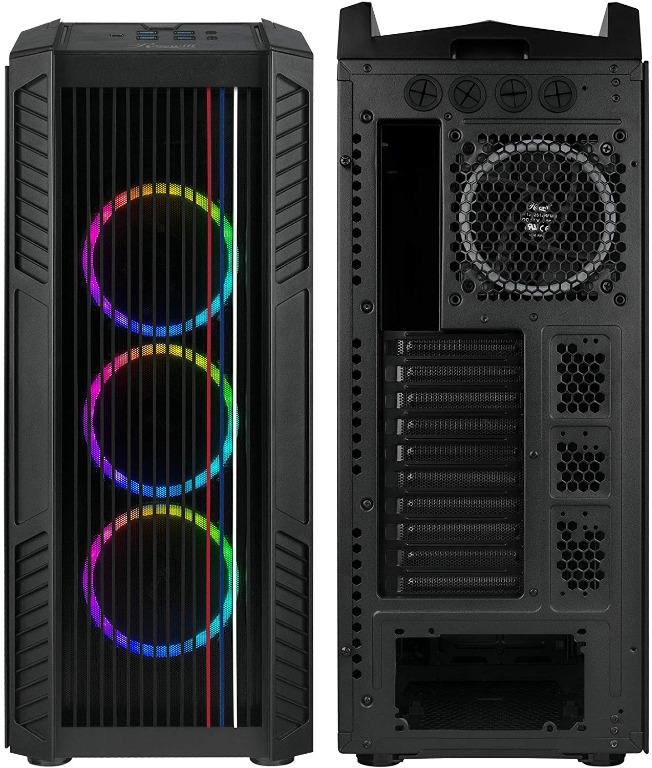 FreeDelivery Rosewill Nighthawk Z-RGB Black Steel/Plastic ATX Full ...