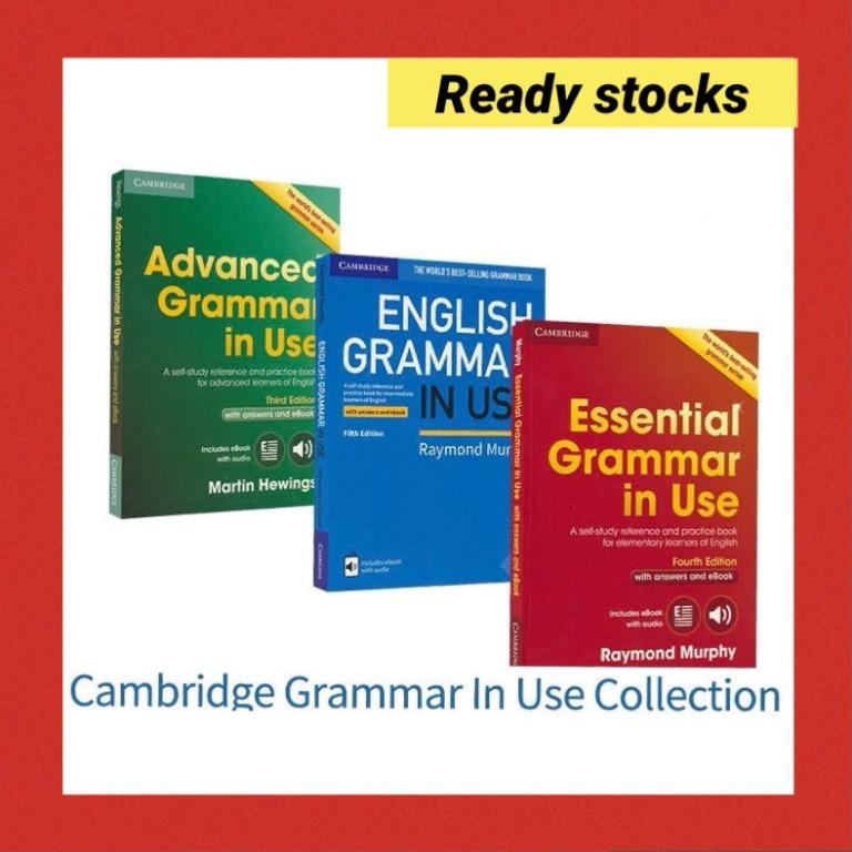 Cambridge Grammar in Use (3 books includes Essential / Advanced), 興趣及遊戲,  書本& 文具, 小朋友書- Carousell