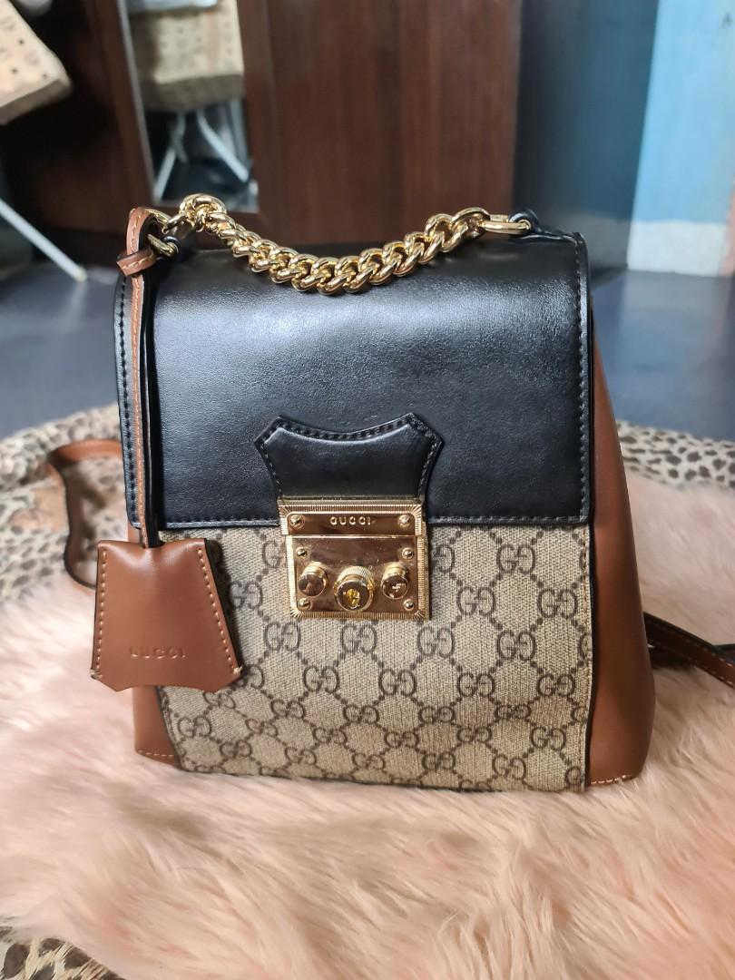 Padlock gucci backpack clearance