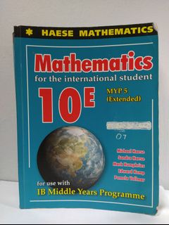 HAESE mathematics textbook 10E MYP 5 for IB, Hobbies & Toys ...