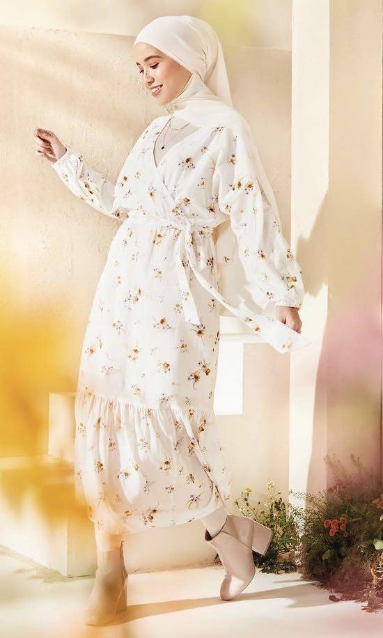 Ankle length tie belt dress h&m Clearance