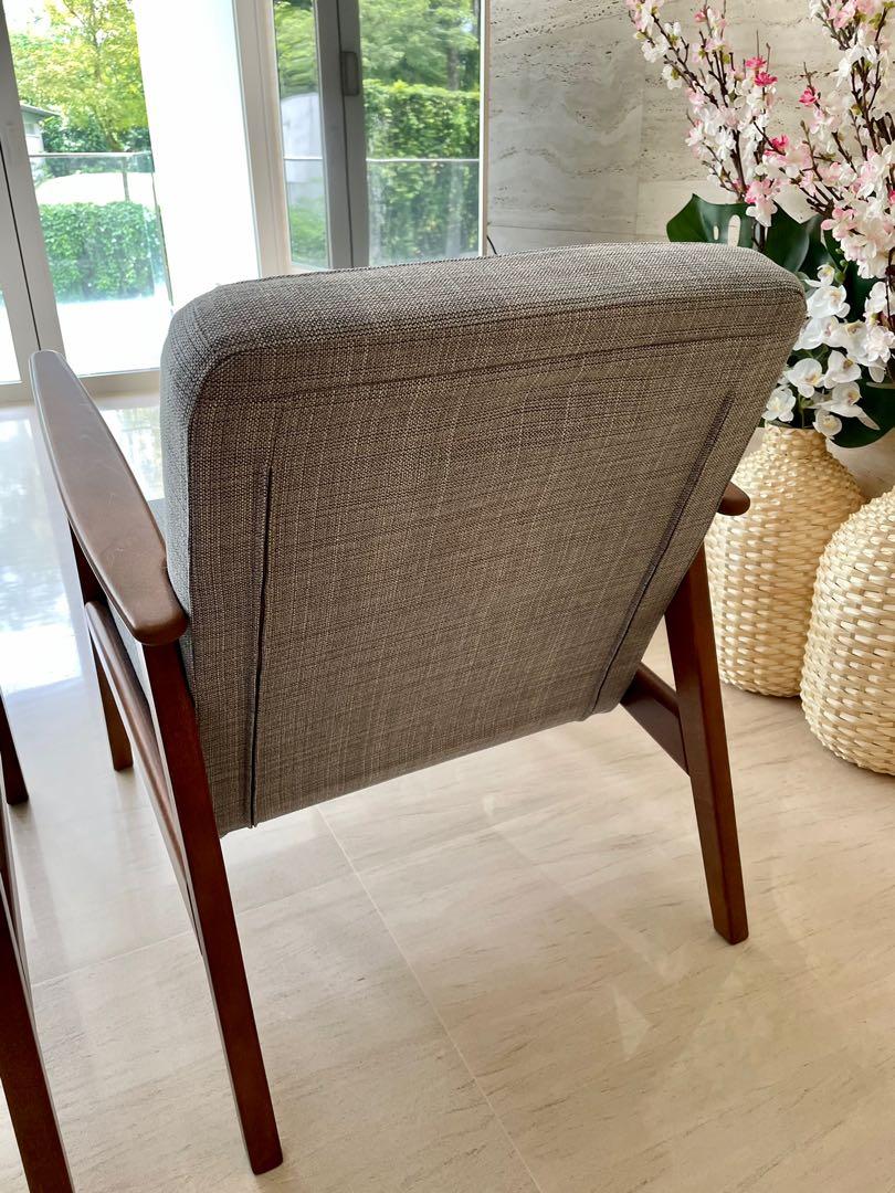 IKEA EKENASET Armchair Rare Color (2 avail) CLEANED, Furniture & Home Living, Furniture, Tables