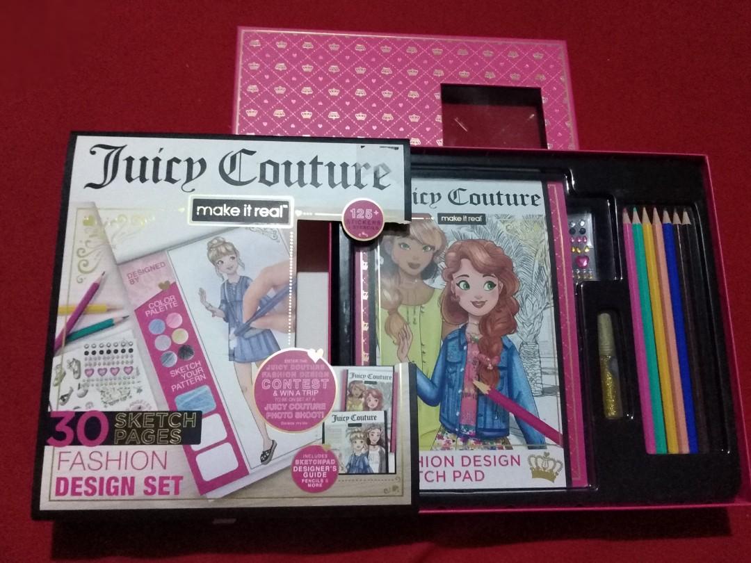 Make It Real - Juicy Couture Fashion Design Set. Inspirational Fashion  Design Coloring Book for Girls. Includes