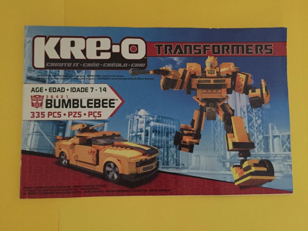 KRE-O Transformers Bumble Bee (Category: Lego & Building Sets) located in Paranaque City. Submitted by redline941 (Listing ID 1087683268, Image 3). Description: Original number of pcs is 335 but there were MISSING pieces. Can build to Bumblee Robot only, as seen on the photos. Can’t build into Bumblebee car that's why price is very cheap. Imported..
