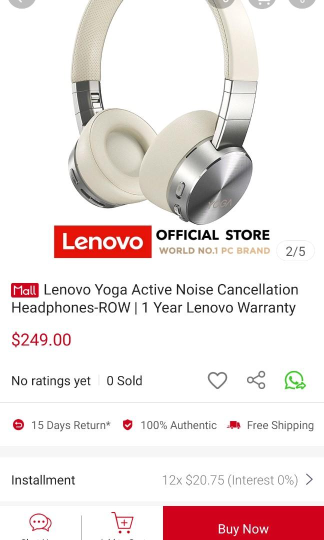 Lenovo Yoga Active Noise Cancellation Headphones