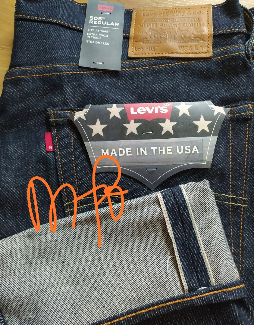 Levi's 505 Selvedge USA Made, Men's Fashion, Bottoms, Jeans on Carousell