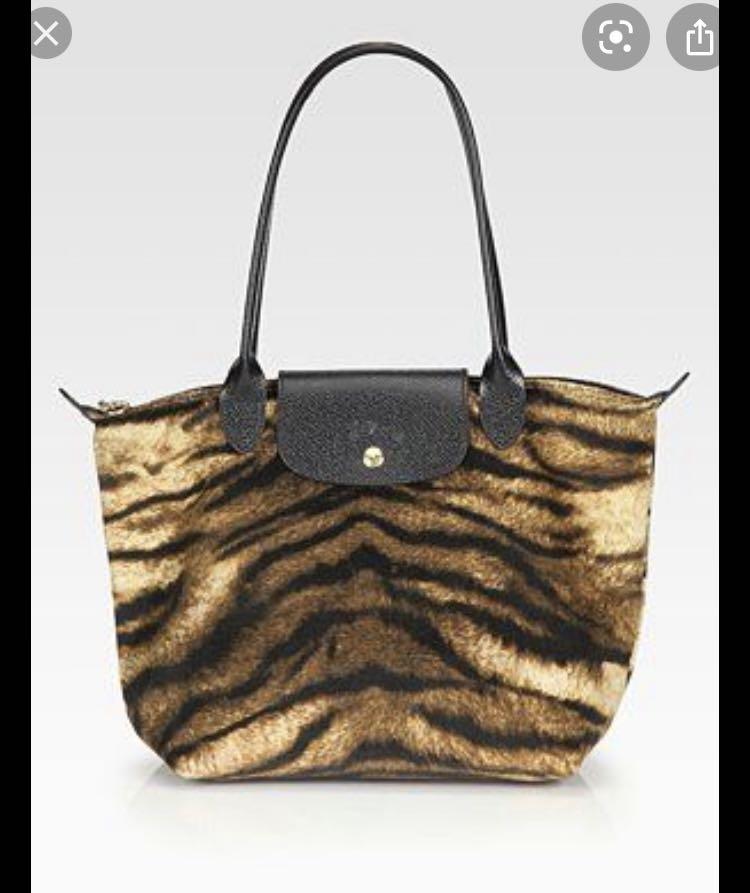longchamp animal print bag