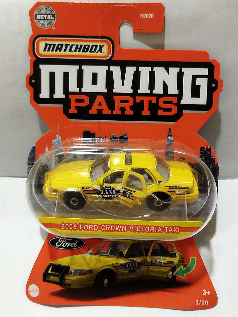 Matchbox 2021 Moving Parts 3 20 2006 Ford Crown Victoria Taxi