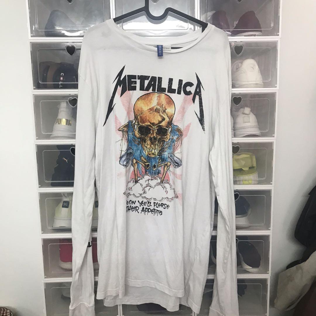 Metallica H M Official Merchandise Long Sleeve Tee Shirt Men s