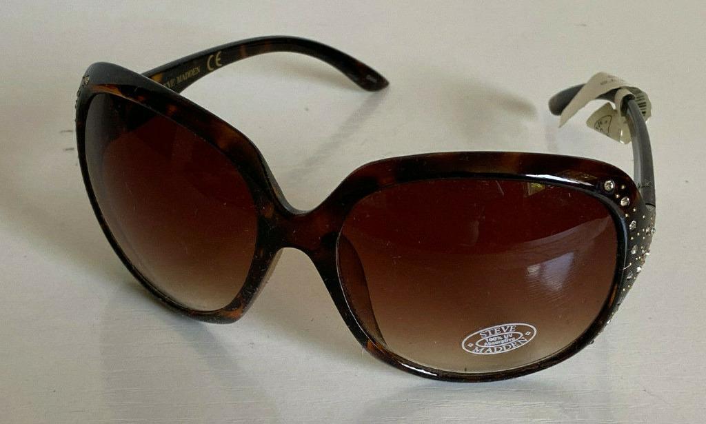 NEW STEVE MADDEN TORTOISE BROWN OVERSIZED SUNGLASSES SHADES S5354 38 SALE
