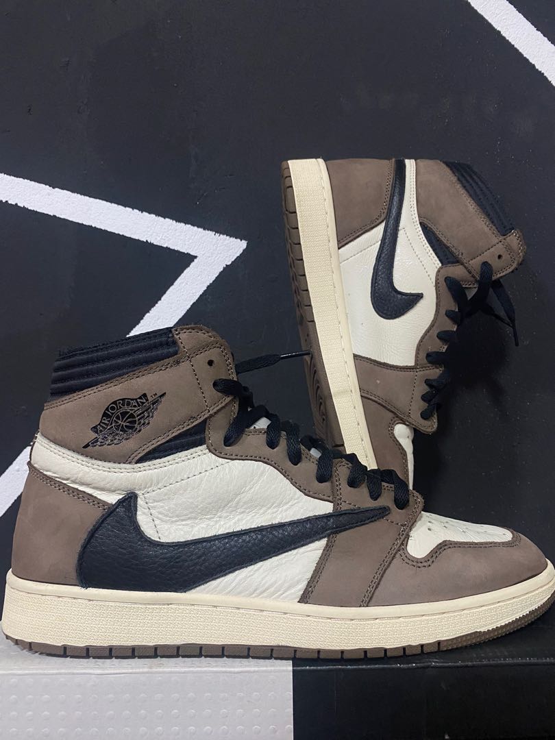 Nike AJ 1 Travis scott Men s Fashion Footwear Sneakers on Carousell