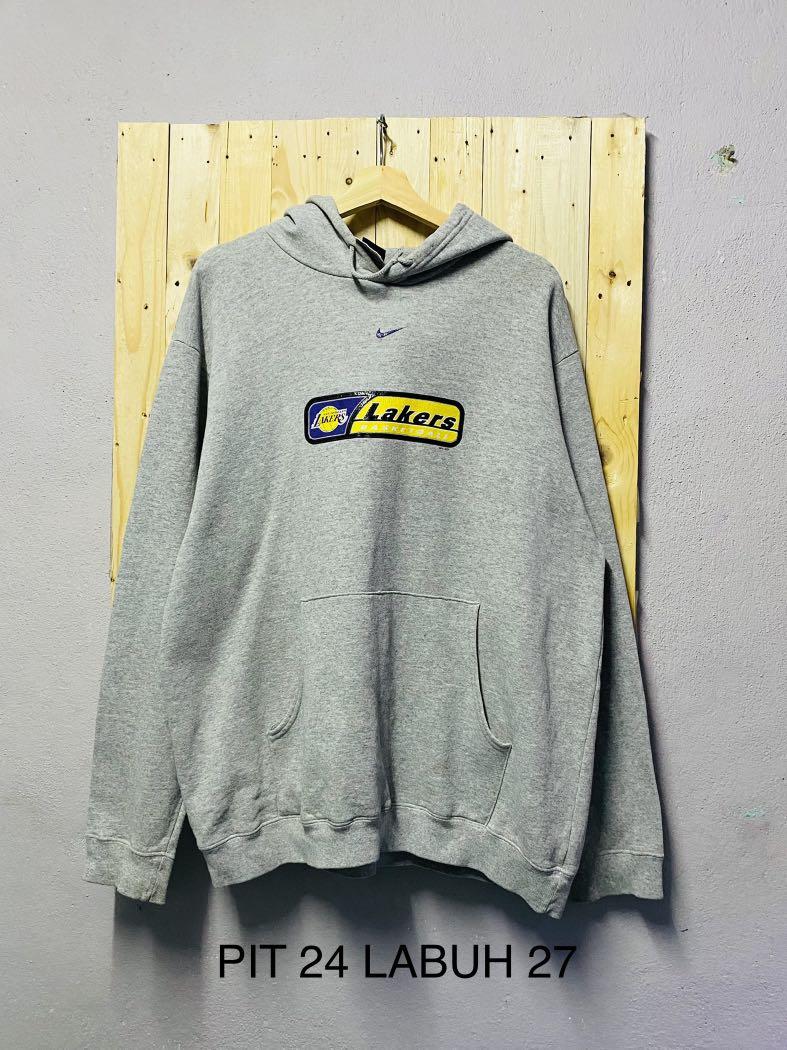 Nike lakers discount hoodie grey