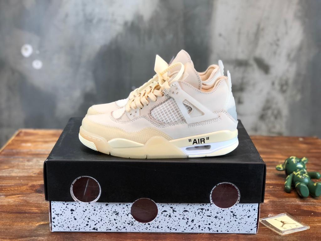 Off-White x Wmns Air Jordan 4 SP 'Sail' CV9388-100 - Size 3