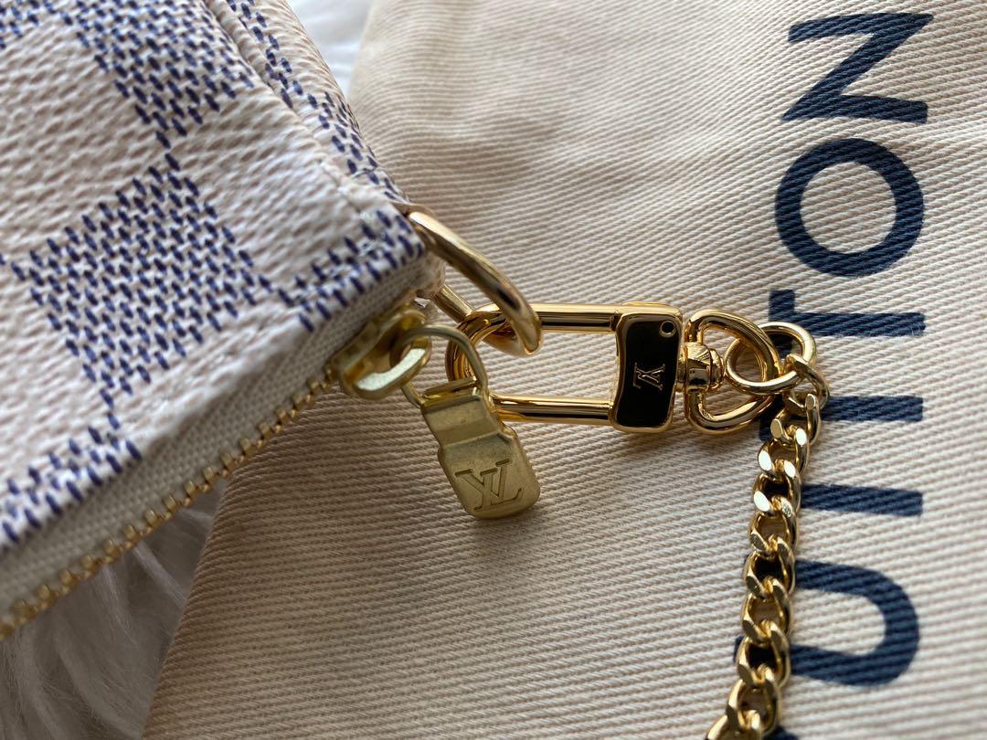 🔴 SOLD 🔴 $575 SHIPPED Pre-owned Authentic Louis Vuitton MINI Pochette  Accessoires Damier Azur Handbag Serial / Date Code -…