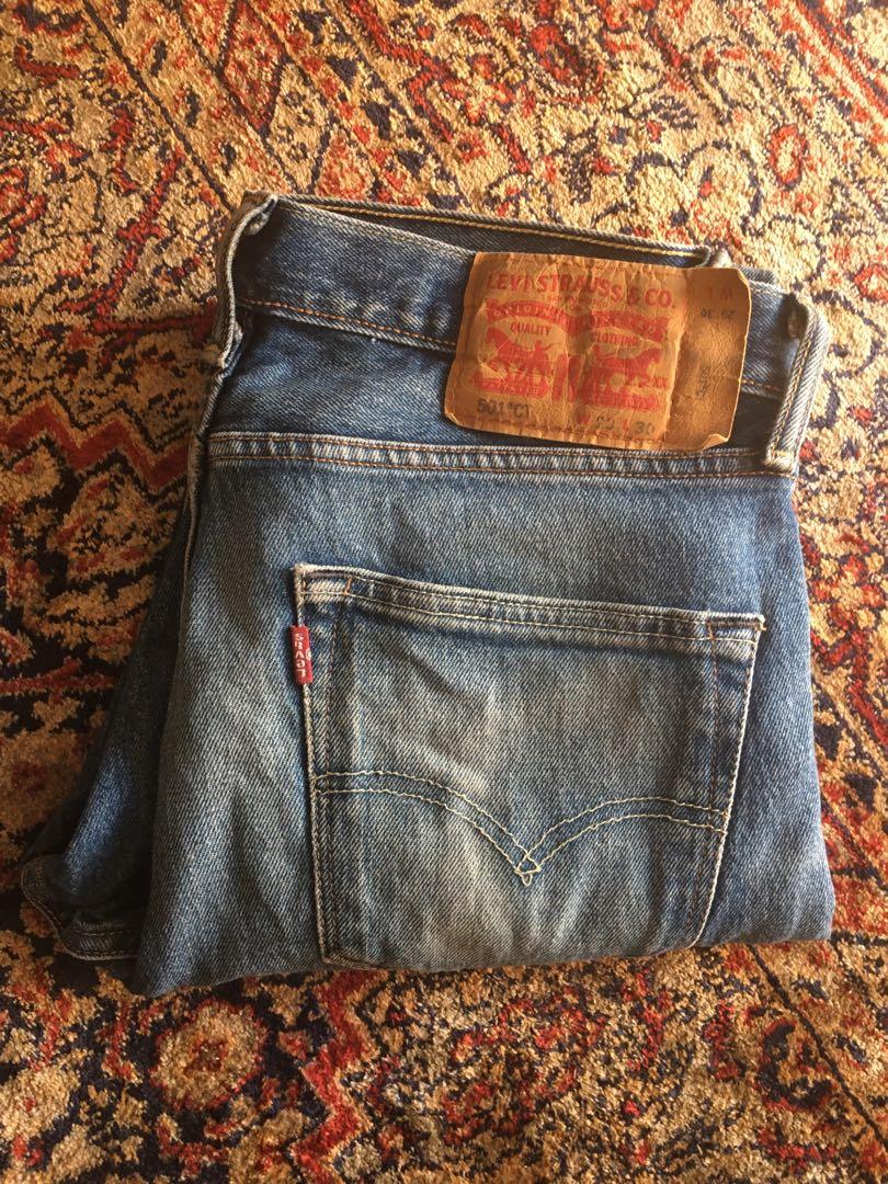 Levi's 501 customized shop and tapered jean
