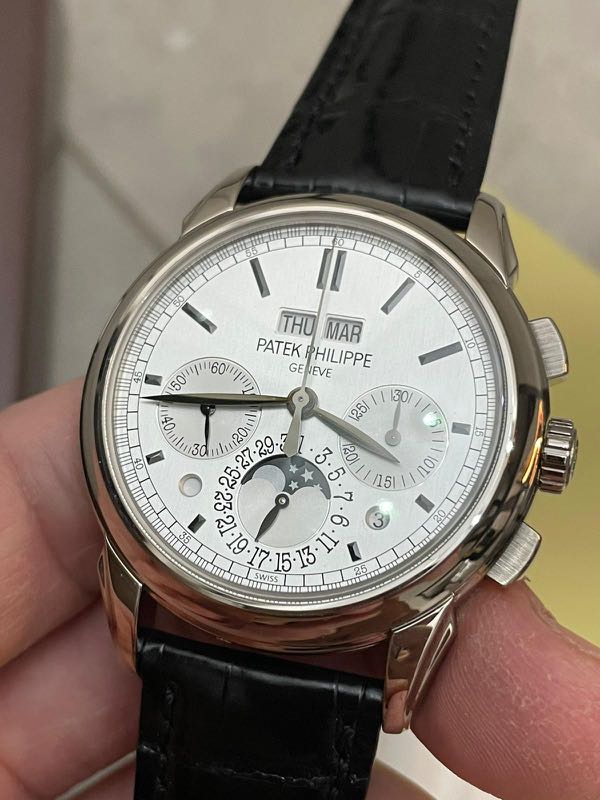 Patek Philippe Grand Complications Perpetual Calendar Chronograph White ...