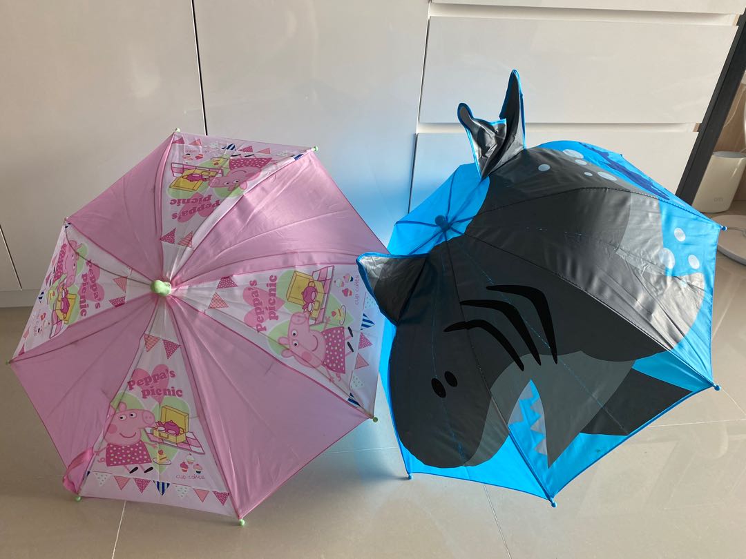 Peppa Pig Umbrella For Little Girls – Rain Or Sun – Pink With Minnie Mouse – Kids Toy Gift