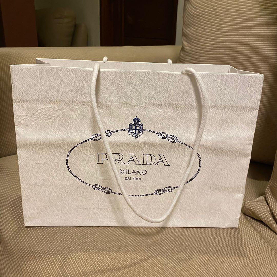 Prada paper deals bag