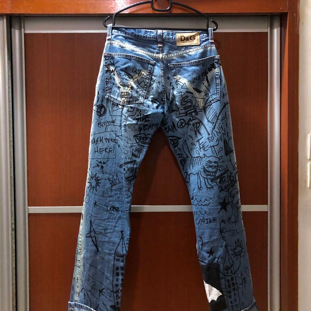 Rare sketch dolce gabbana jeans D G Men s Fashion Bottoms