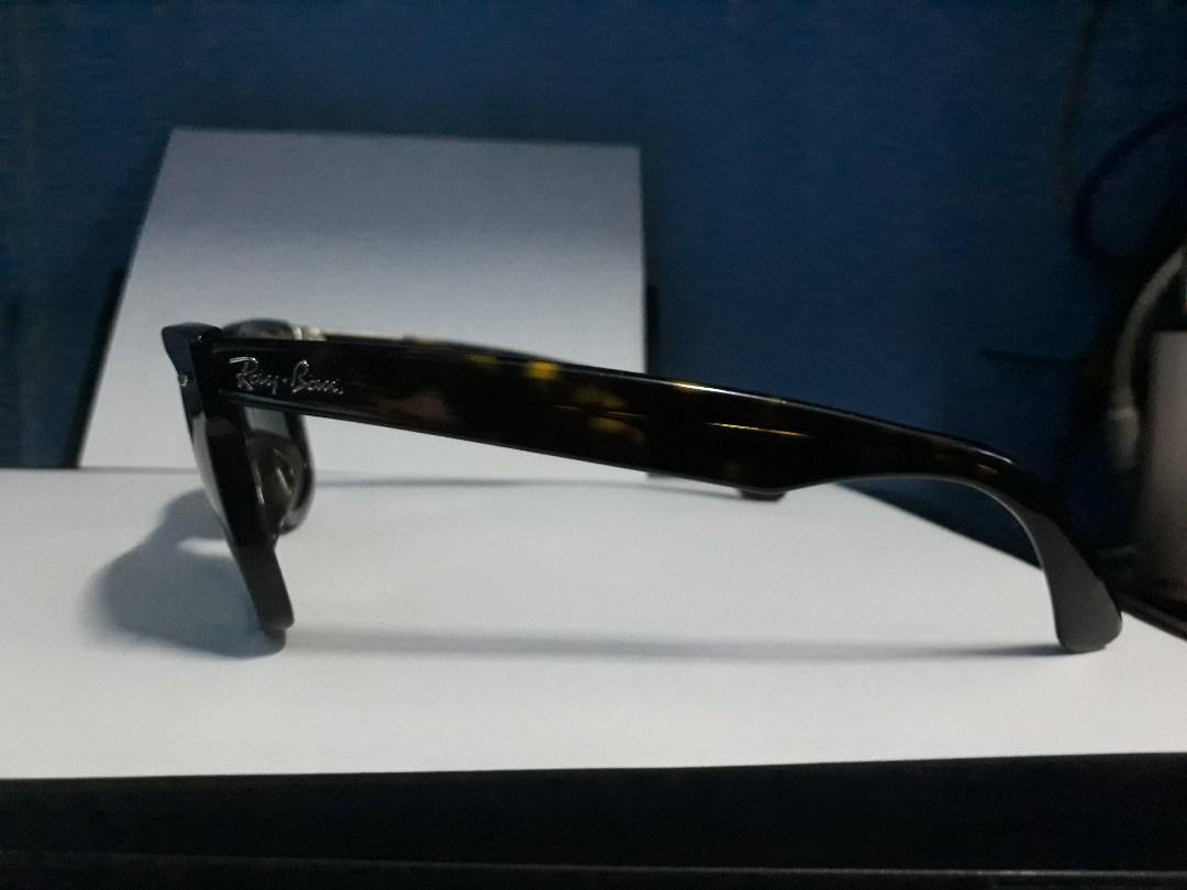 Ray ban RB 2140 Wayfarer Rare Slanted Frame, Men's Fashion, Watches &  Accessories, Sunglasses & Eyewear on Carousell