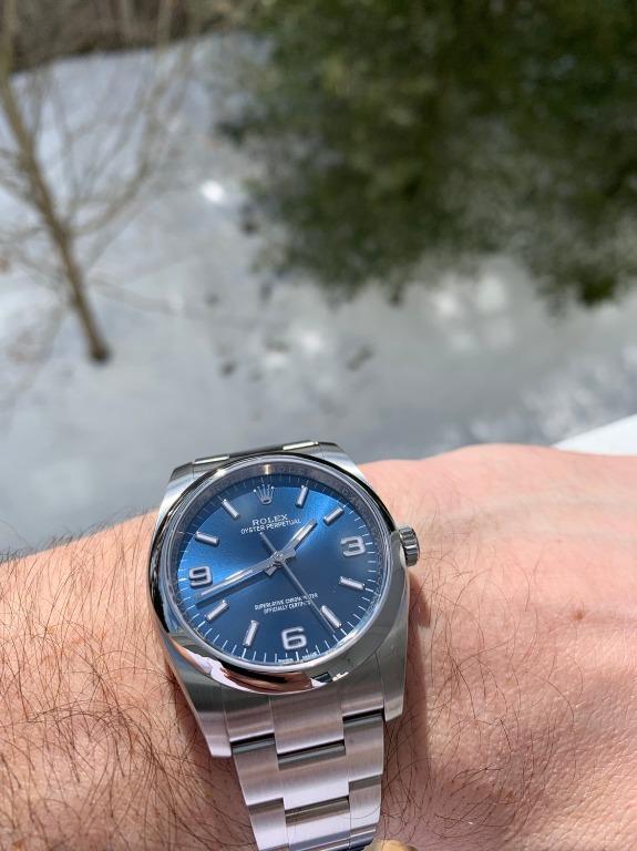 Rolex 116000 blue dial on sale