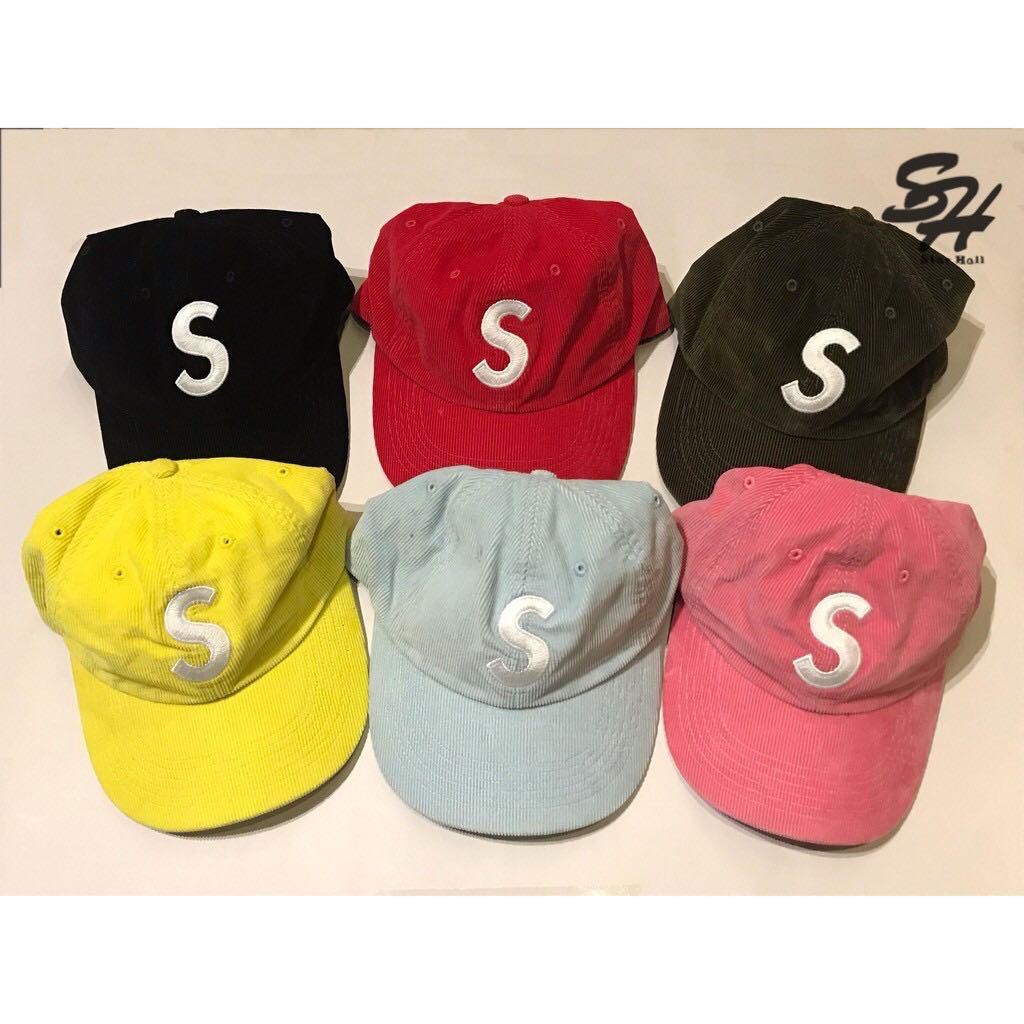 2021SS Supreme Fine Wale Corduroy S Logo 6-Panel 老帽, 健康及營養