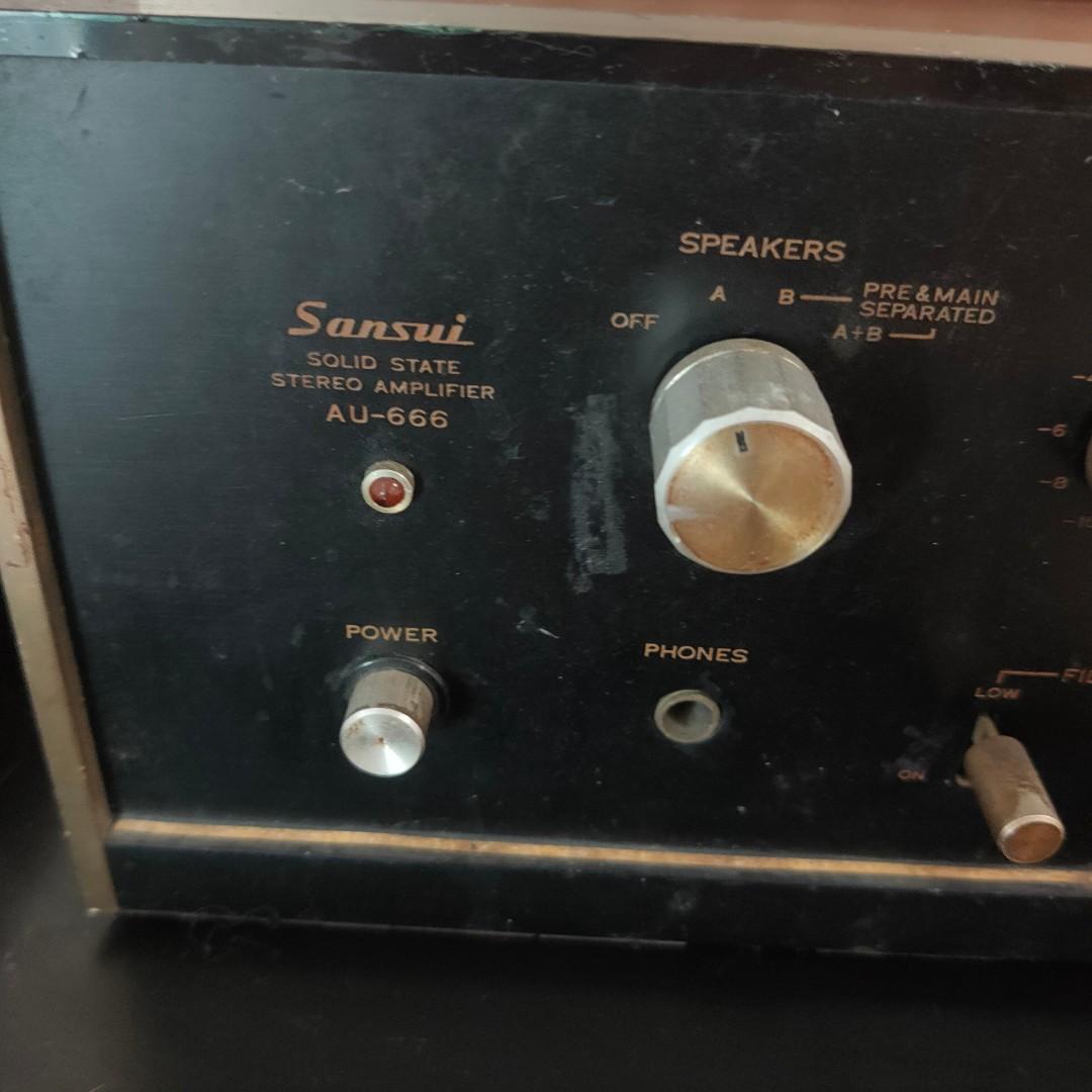 Sansui au 666 and equalizer, Audio, Other Audio Equipment on Carousell
