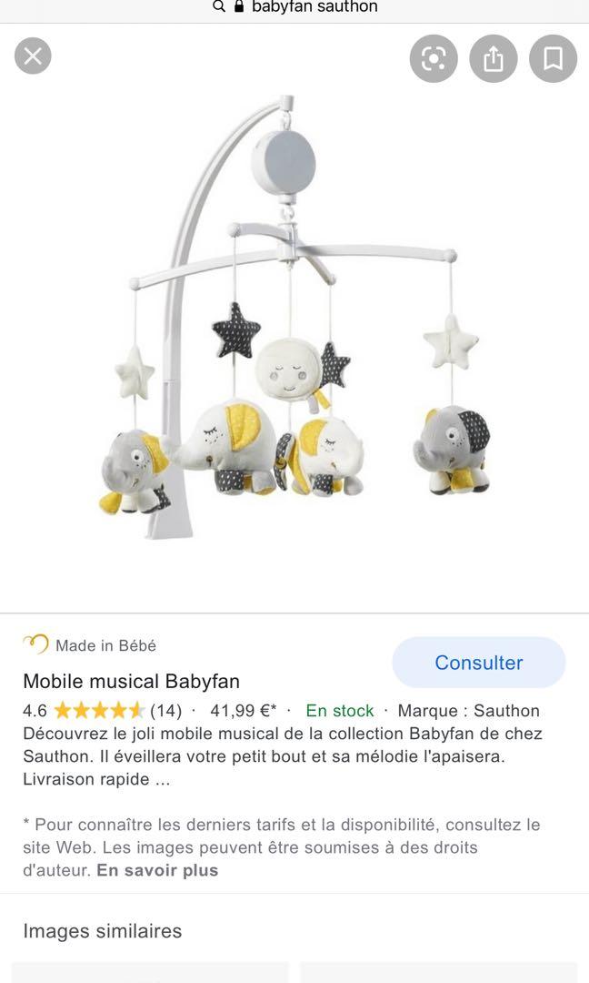 Sauthon Musical Mobile For Crib Babyfan Babies Kids Baby Nursery Kids Furniture Cots Cribs On Carousell