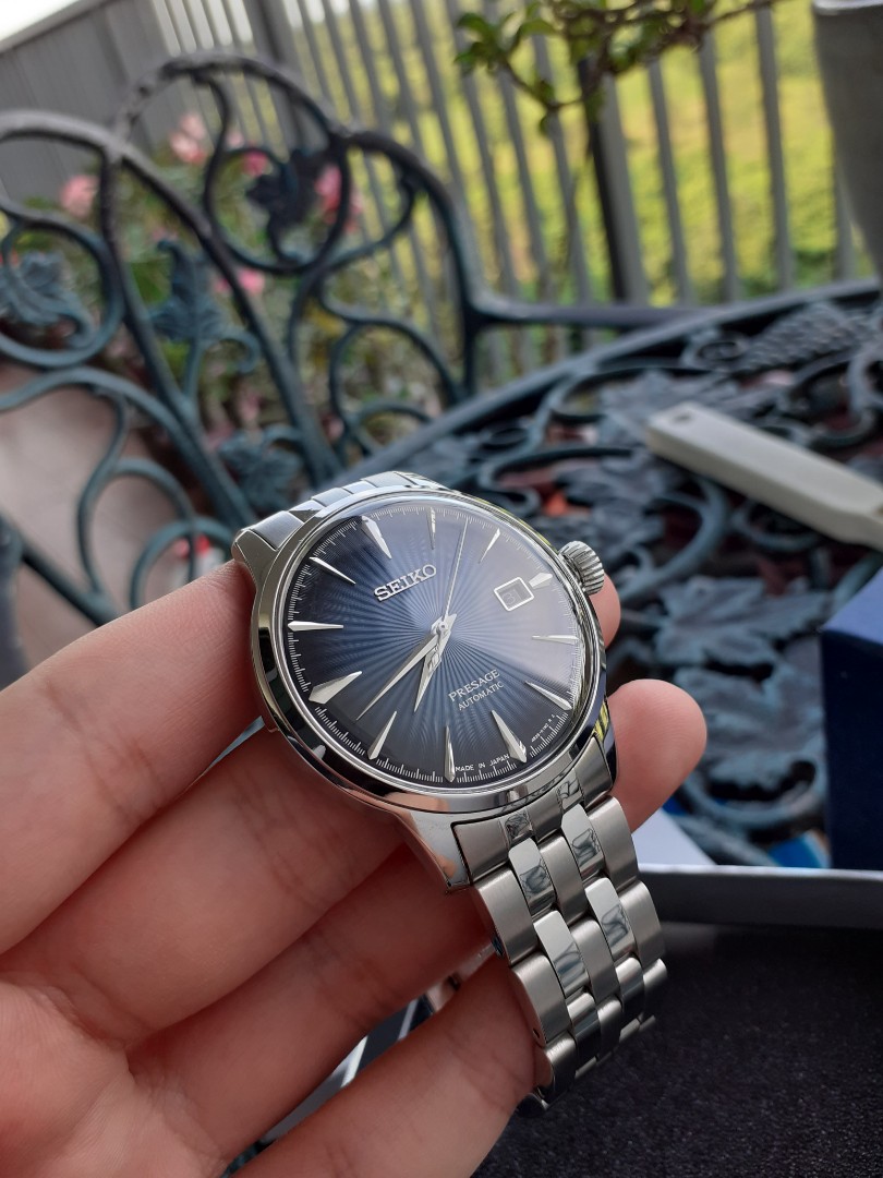 Seiko Blue Moon Cocktail Time Presage SRPB41J1, Luxury, Watches on Carousell