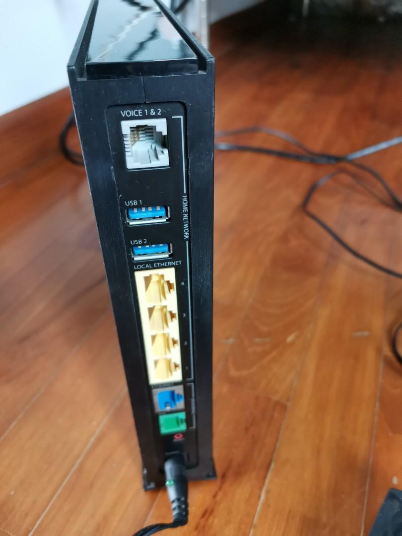 SingTel Aztech Router gateway & ZTE optical network terminal