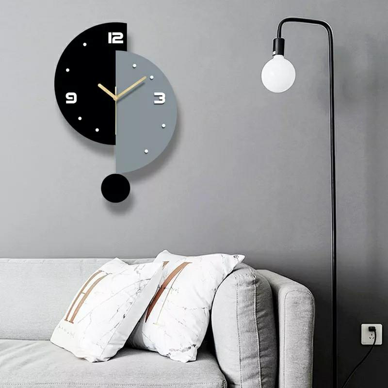 Wall Clock Modern Art Clock Large Metal Wall Clocks, Big Decorative Marble  Dial Clock with Silent Movement Modern Wall Clock for Living Room Bedroom