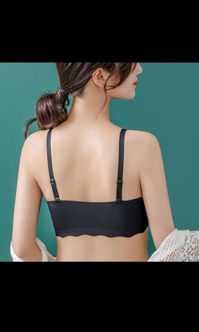 Thai Latex seamless no steel ring Underwear sports bra small chest