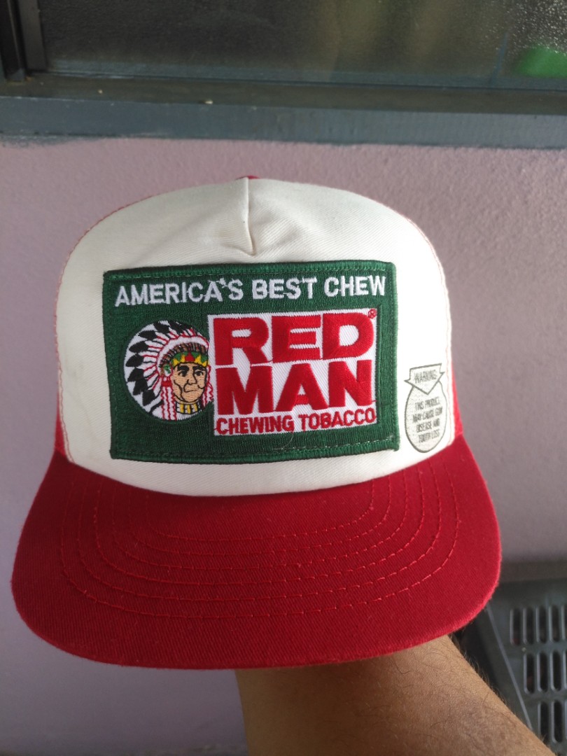 Vintage red man hat clearance