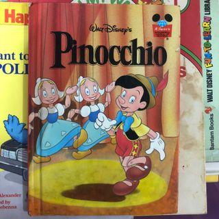 Vintage walt disney pinocchio book hard cover collectible