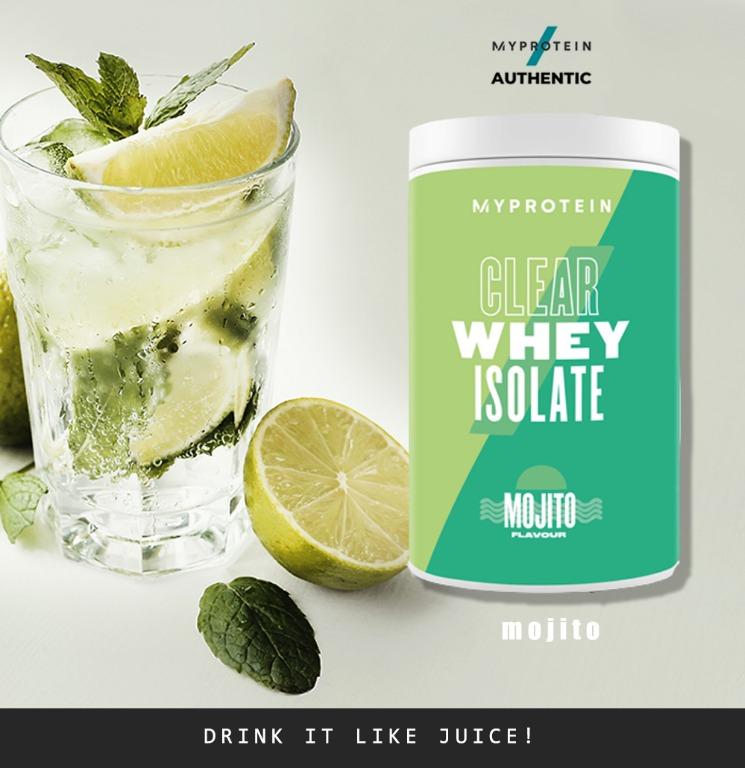 Whey Protein Isolate Clear Bundle 2x, Health & Nutrition, Health ...