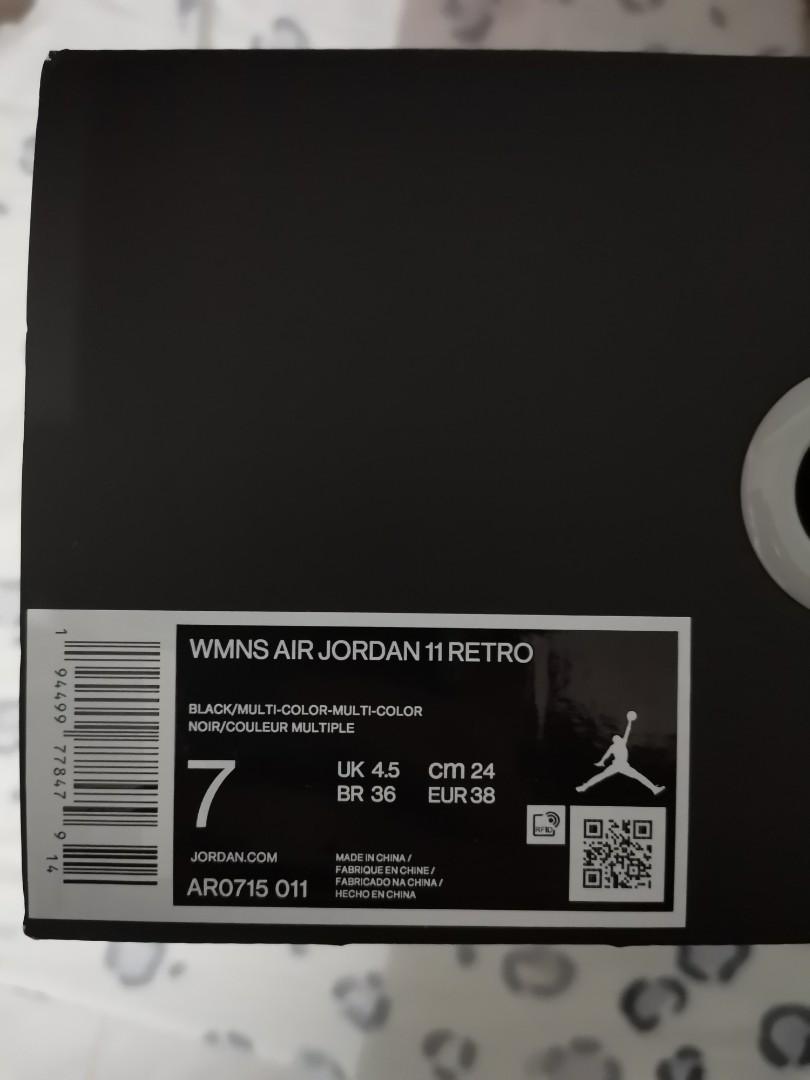 Women's Nike air Jordan 11 Retro, Women's Fashion, Footwear, Sneakers on  Carousell