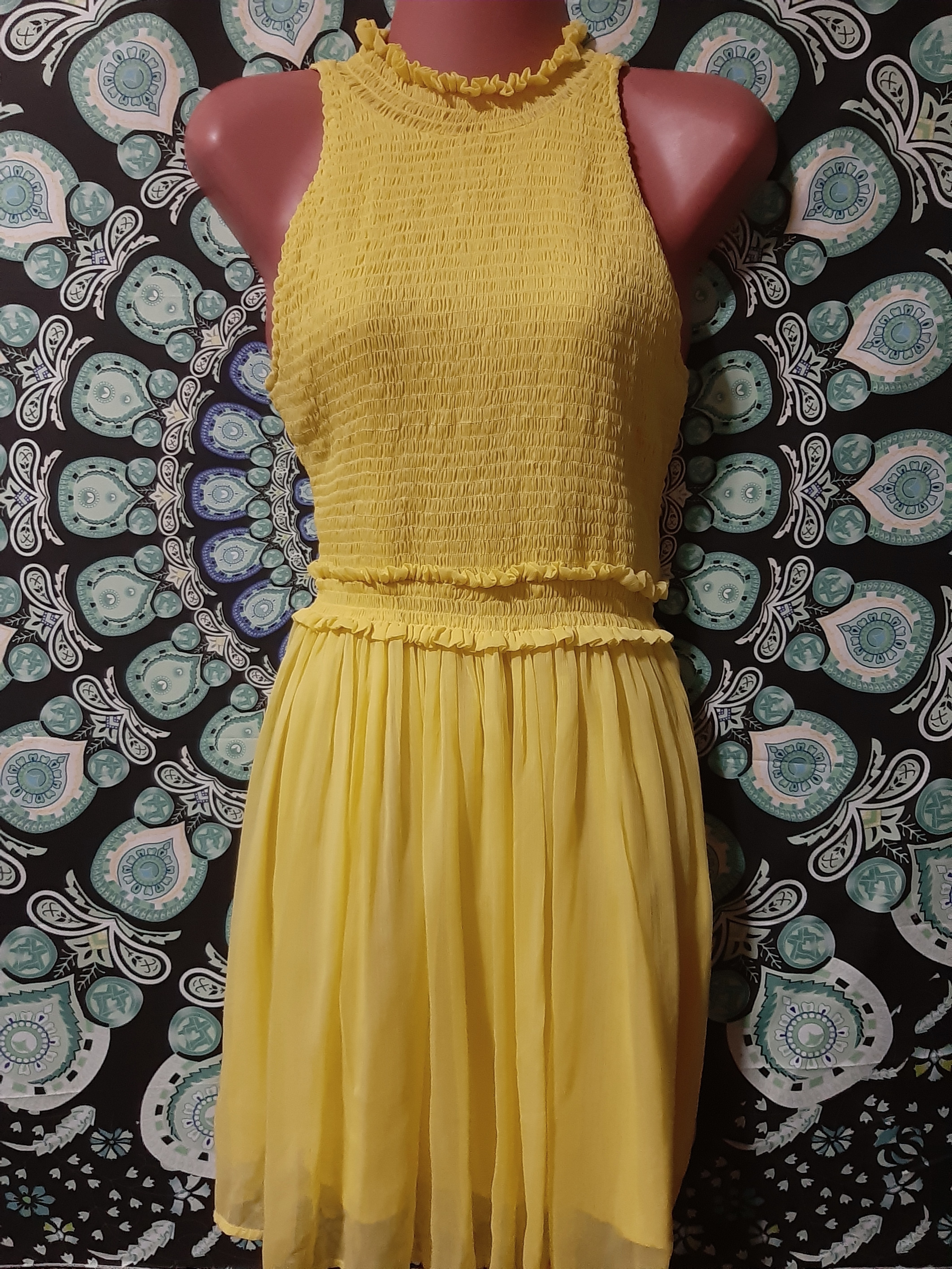 Light yellow summer dress clearance