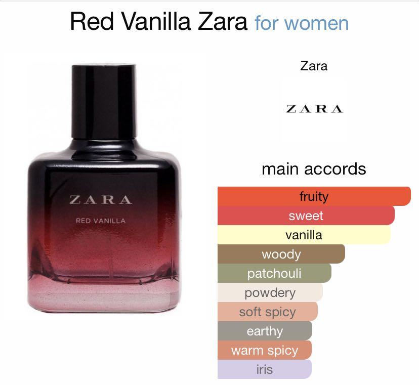 Zara red clearance vanilla perfume 100ml