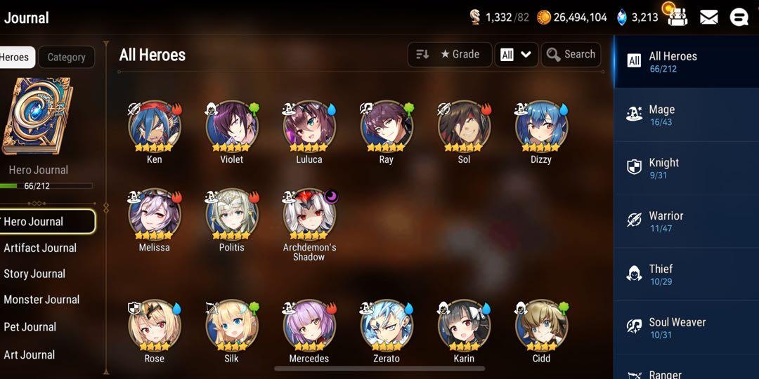 10 10 Starter Archdemon Shadow Epic Seven Video Gaming Gaming Accessories Game Gift Cards Accounts On Carousell