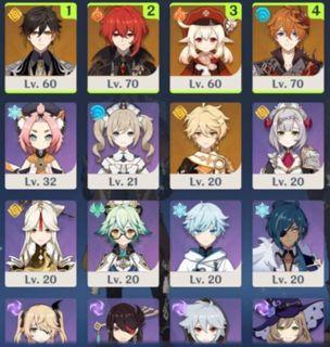 Cheap Genshin Impact Account Ar40 Asia Zhongli Homa Qiqi F2p Video Gaming Video Games Others On Carousell