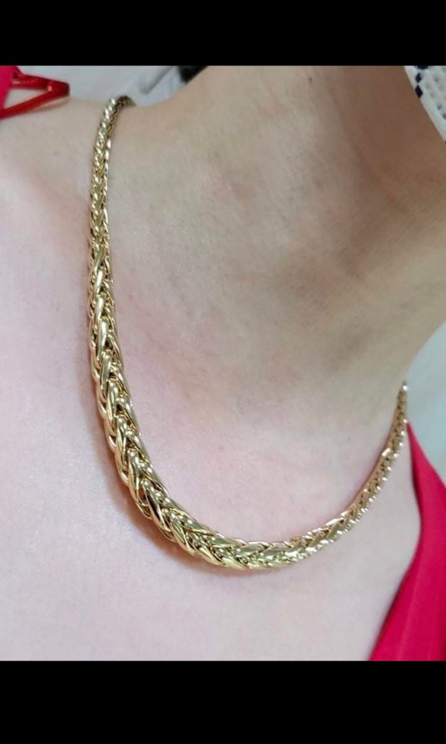 18k SNAKE TYPE GOLD NECKLACE, Women's 